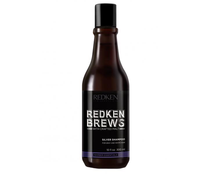 P�nsky �amp�n pre biele a siv� vlasy Redken Brews Silver - 300 ml