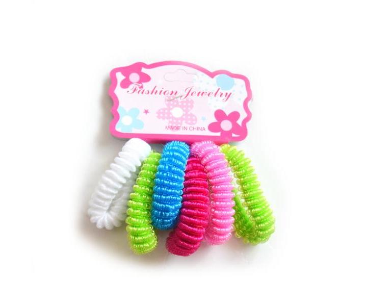 Gumi�ky do vlasov Detail pr.4 cm DHSXR-2 - 6 ks, viacfarebn� (bonus)