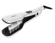 Profesionlna ehlika / kefa na vlasy s parou SteamBrush - biela