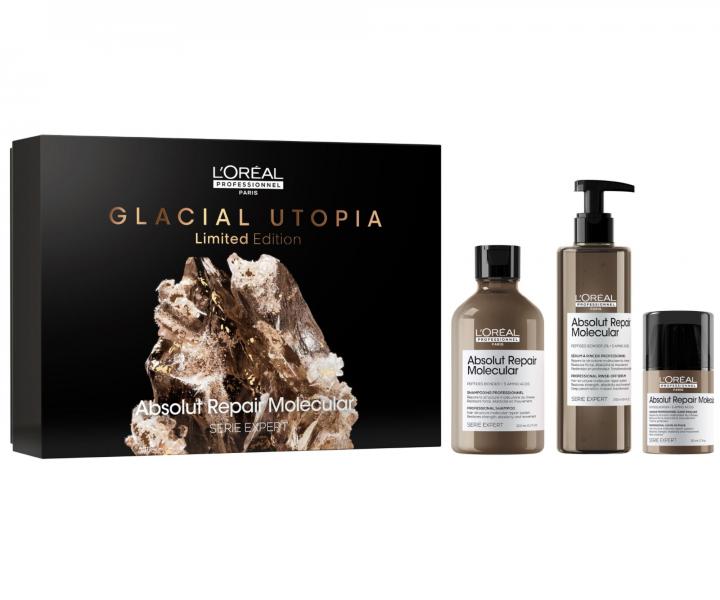 Dar�ekov� sada pre po�koden� vlasy Lor�al Professionnel Serie Expert Absolut Repair Molecular Trio