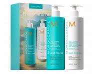 Darekov sada na uhladenie krepatch vlasov Moroccanoil Frizz Control Duo - 2 x 500 ml