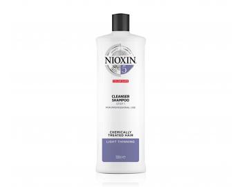 Šampón pre mierne rednúce chemicky ošetrené vlasy Nioxin System 5 Cleanser Shampoo - 1000 ml