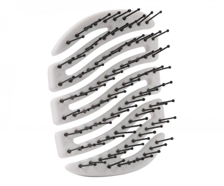 Kefa na vlasy s nylonov�mi �tetinami Sister Young Mila Pocket Hair Brush - biela