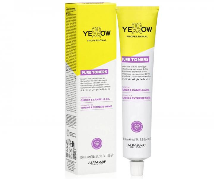 T�novacia farba na zosvetlen� vlasy Yellow Professional Pure Toners 100 ml - odtie� .17 Dusty Grey - p�drov� �ed�