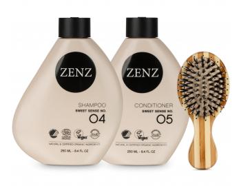 Sada pre objem jemn�ch a norm�lnych vlasov Zenz Sweet Sense + mini kefa Zenz Boar Brush Mini zadarmo