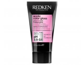 Rozjas�uj�ca hydrata�n� maska pre farben� vlasy Redken Acidic Color Gloss Gloss-In-Mask - 50 ml
