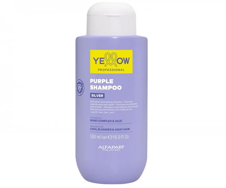 Fialov� �amp�n na neutraliz�ciu �lt�ch t�nov Yellow Professional Silver Purple Shampoo - 500 ml