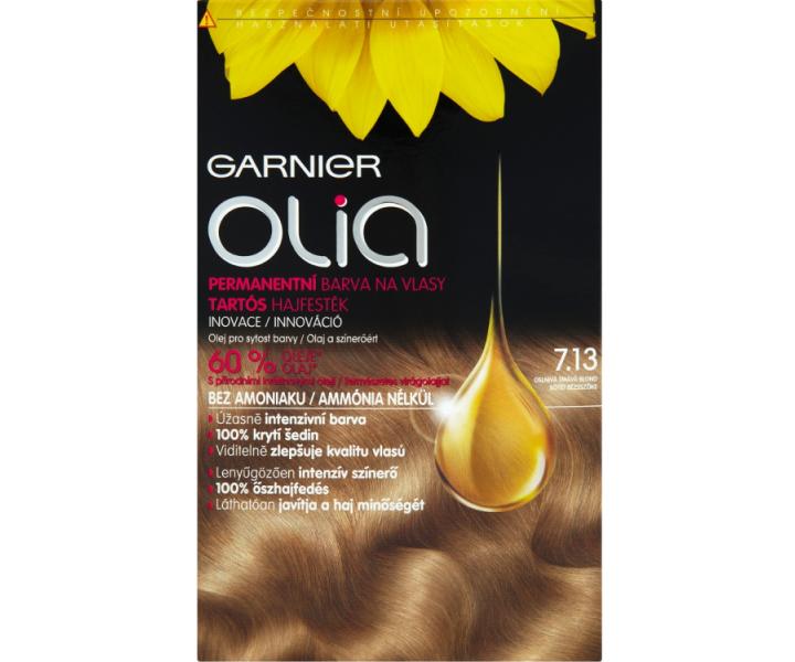 Permanentn olejov farba Garnier Olia 7.13 oslniv tmav blond