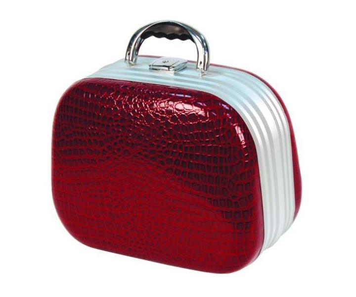 D�msky kozmetick� kufr�k Hairway, krokod�lej ko�e - �erven�