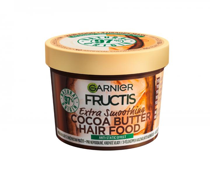 Maska na uhladenie nepoddajnch a krepatch vlasov Garnier Fructis Hair Food Cocoa Butter - 390 ml