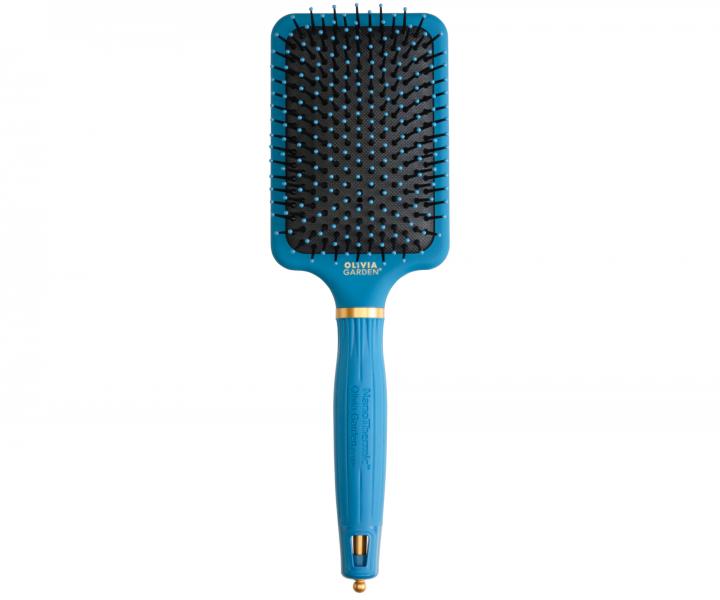 Kefa na vlasy Olivia Garden�NanoThermic Paddle Nylon Peacock