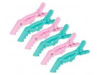 Klipsy do vlasov Sibel Gator - 11 cm, ruov, zelen, 6 ks