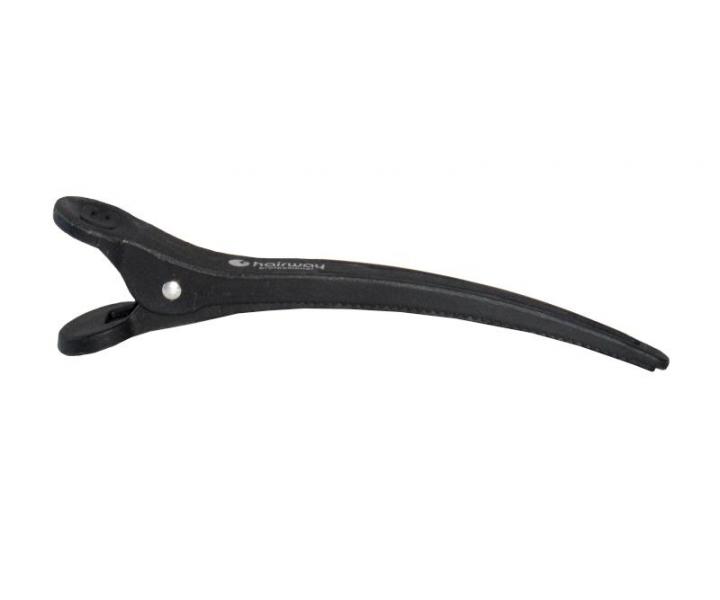 Karbonov klipsy do vlasov Hairway - 11,5 cm, ierne - 6 ks