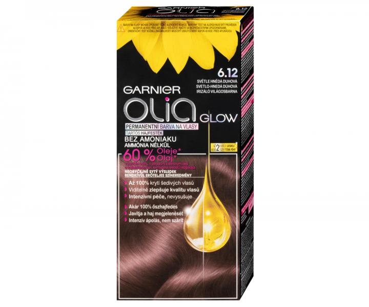 Permanentn� olejov� farba Garnier Olia 6.12 svetlo-hned� d�hov�