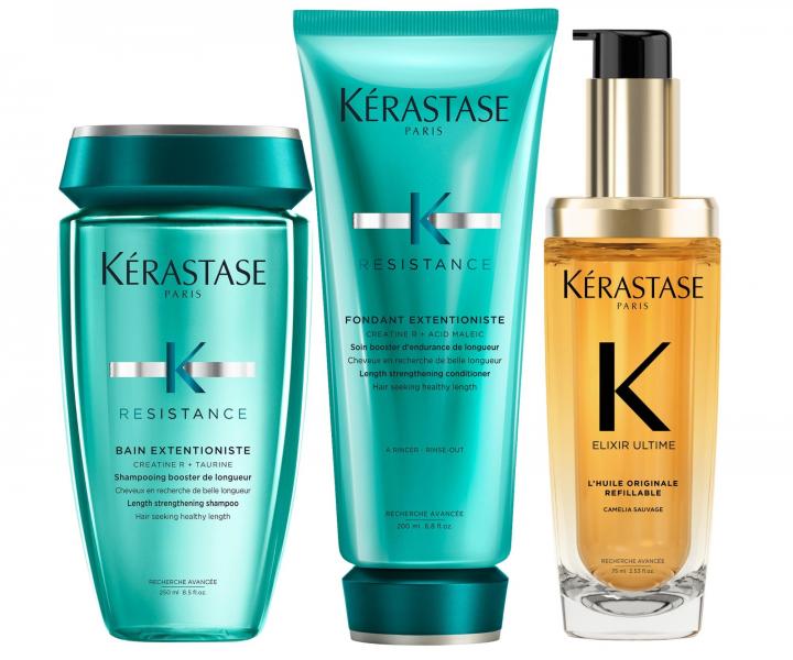 S�prava na podporu rastu vlasov K�rastase Resistance Extentionistes olejom Elixir Ultime L'Huile Originale Refillable