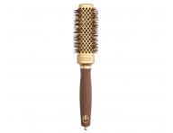 tvorhrann fkacia kefa na vlasy Olivia Garden Expert Blowout Straight Gold & Brown - 30 mm