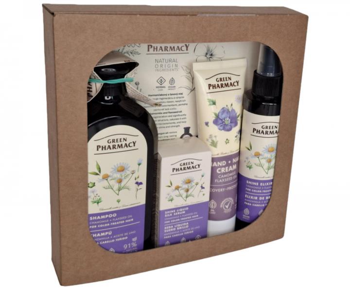 Darekov sada pre farben vlasy s harmanekom a anovm olejom Green Pharmacy