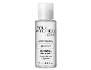 Jemne istiaci ampn pre citliv pokoku hlavy Paul Mitchell Clear Sensitive Essential Shampoo - 75 ml