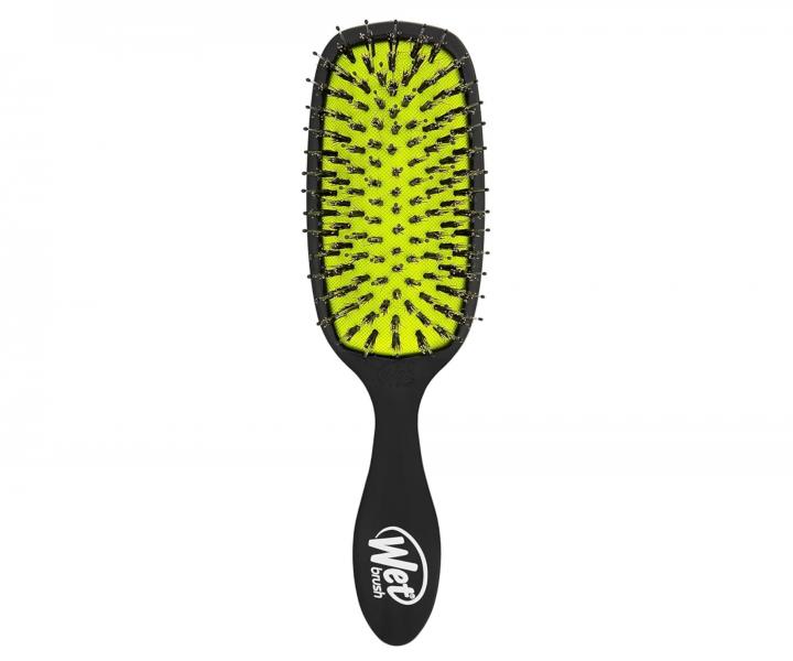 Kefa na rozesvanie vlasov s nylonovmi a diviami tetinami Wet Brush Shine Enhancer - ierna