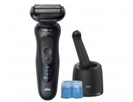 Planetov holiaci strojek s nabjacou a istiacou stanicou Braun Series 5 52-N7200cc - ierny