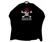 Pnska pltenka na strihanie vlasov a fzov Pirates of the Barbertime Crystal Barber Cape - ierna