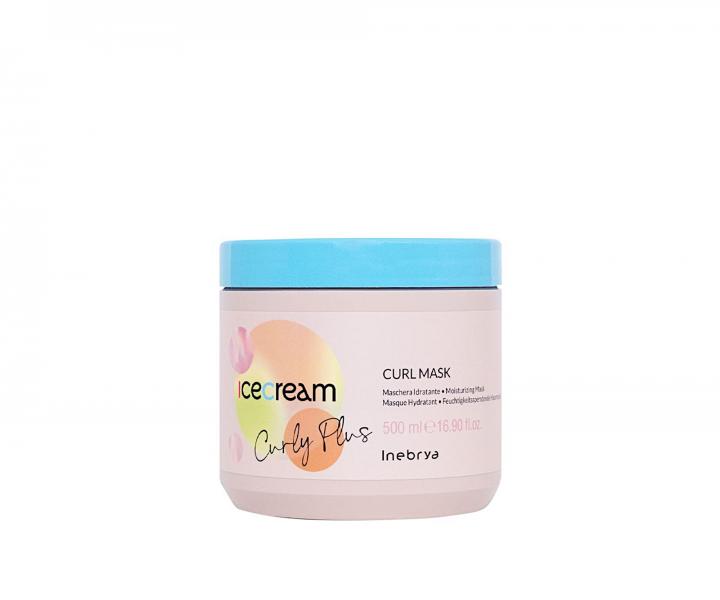 Hydratan maska na kuerav a vlnit vlasy Inebrya Ice Cream Curly Plus Curl Mask - 500 ml