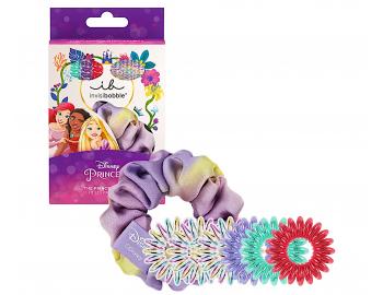Detská sada farebných ozdobných špirálových gumičiek Invisibobble Disney The Princesses Set