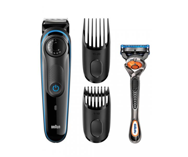Holiaci strojek na fzy Braun BT3940TS + zadarmo holiaci strojek Gilette Fusion 5 ProGlide