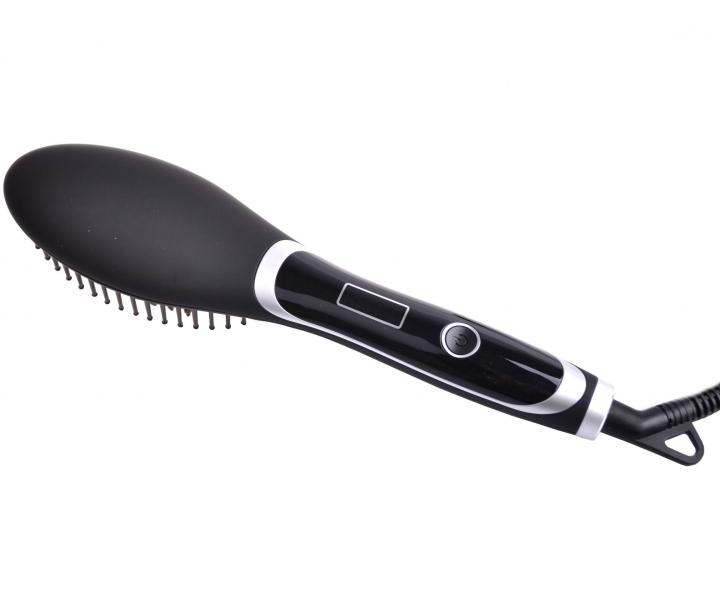 Nahrievacia �ehliaca kefa na vlasy Cera Ceramic Brush - �ierny