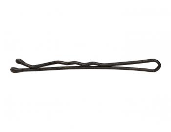 Vlnitá sponka Sibel Blend-rite - 5 cm, matná čierna - 9 ks