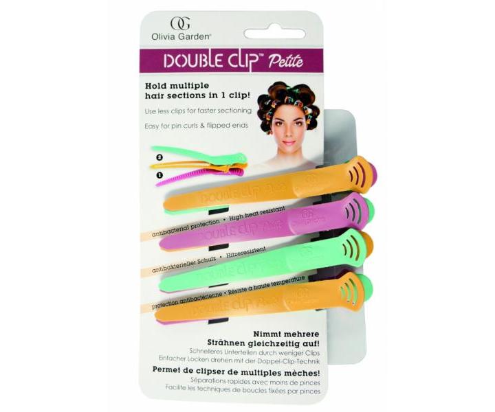 Dvojit klipsy do vlasov Olivia Garden, farebn - 4ks