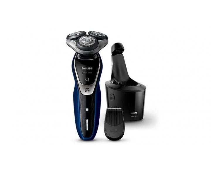 Elektrick� holiaci stroj�ek Philips S5572/10, 9 W - modr�/�ierny