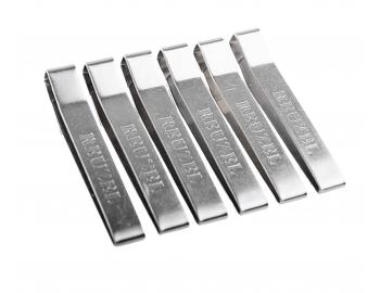 Barber spony na ltku na zapnutie pltenky Reuzel Super Barber Cape Cloth Clip - 6 ks, strieborn