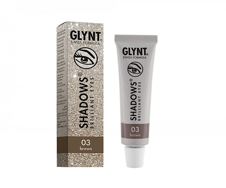 Farba na riasy a obo�ie Glynt Shadows Brilliant Eyes 03 brown - hned�, 15 ml