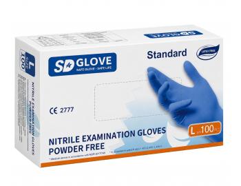Nitrilov� rukavice SD Glove Nitrile Examination Gloves - 100 ks, modr�, ve�kos� L