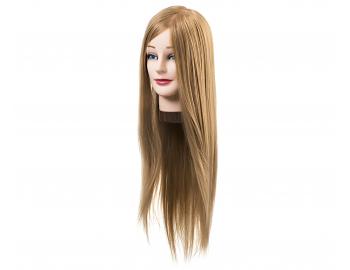 Cvičná hlava s umelými vlasmi Eurostil Profesional - blond, 45-55 cm