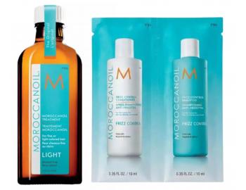 �ahk� olejov� starostlivos� Moroccanoil Treatment Light - 100 ml + �amp�n a kondicion�r Moroccanoil Frizz Control 2x10 ml zadarm