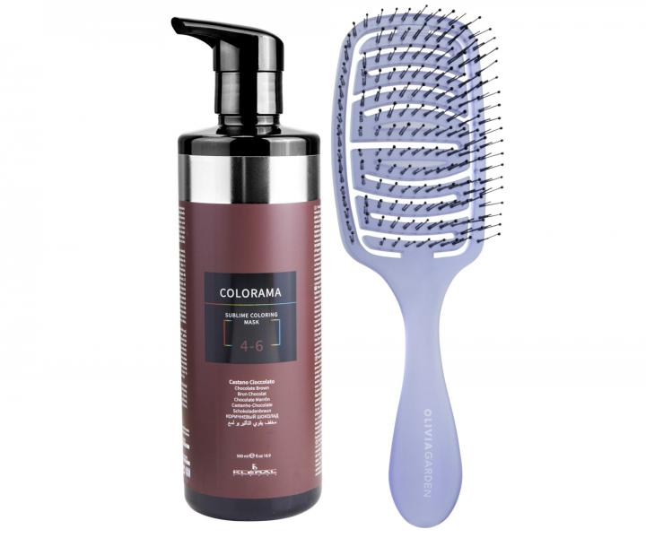 Semi-permanentn regeneran maska Klral System Colorama 4.6 - 500 ml, okoldov hned + kefa zadarmo