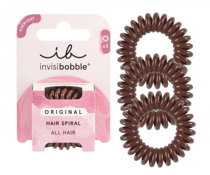 �pir�lov� gumi�ka do vlasov Invisibobble Original Pretzel Brown - 3 ks