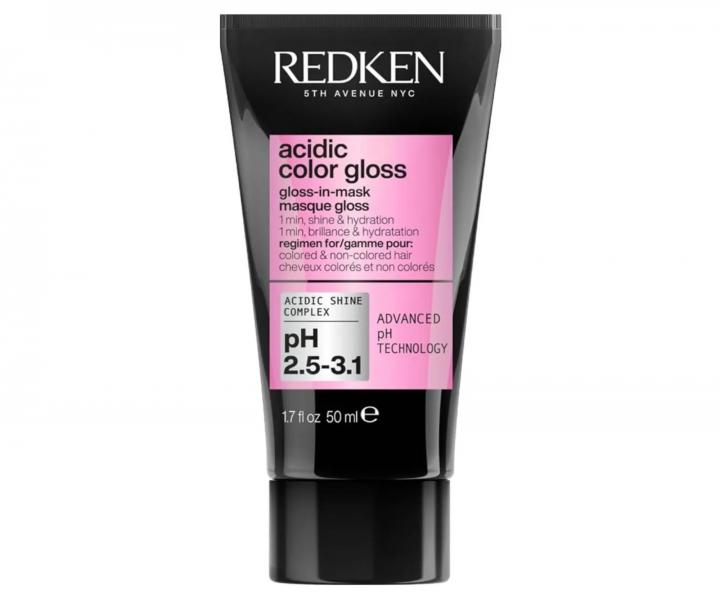 Rozjas�uj�ca hydrata�n� maska pre farben� vlasy Redken Acidic Color Gloss Gloss-In-Mask - 50 ml