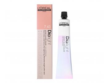 Preliv na vlasy Loral Dialight 50 ml - odtie 7.43 meden zlat blond
