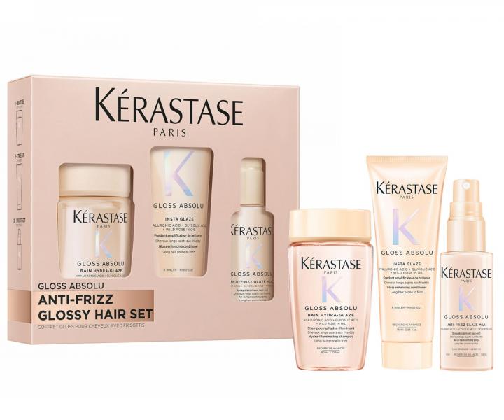 Darekov sada pre hydratciu a lesk vlasov so sklonom ku krepovateniu Krastase Gloss Absolu Anti-frizz