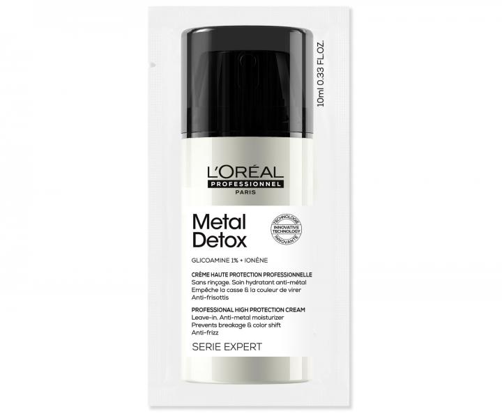 Ochrann� kr�m proti usadzovaniu kovov�ch �ast�c Lor�al Serie Expert Metal Detox - 10 ml (bonus)
