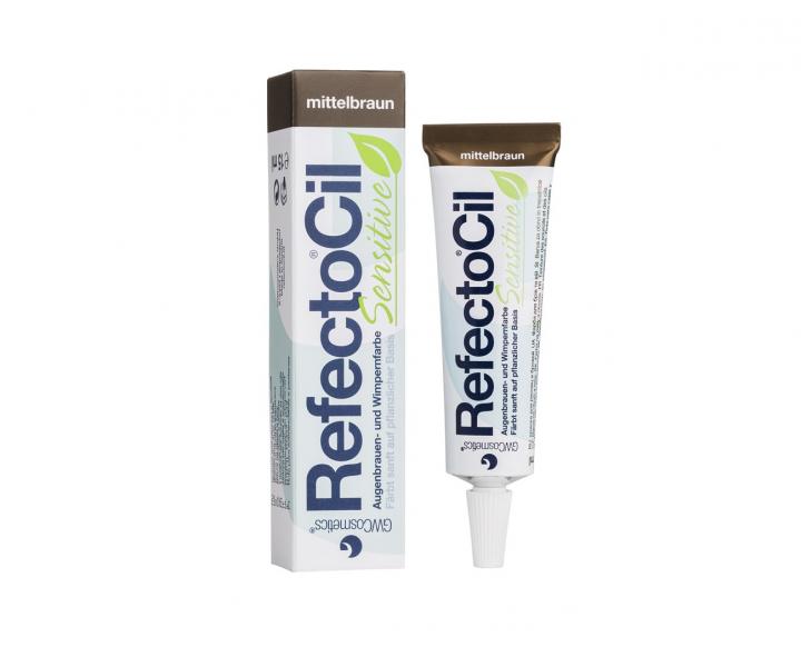 Glov farba na oboie a mihalnice RefectoCil Sensitive 15 ml - stredne hned