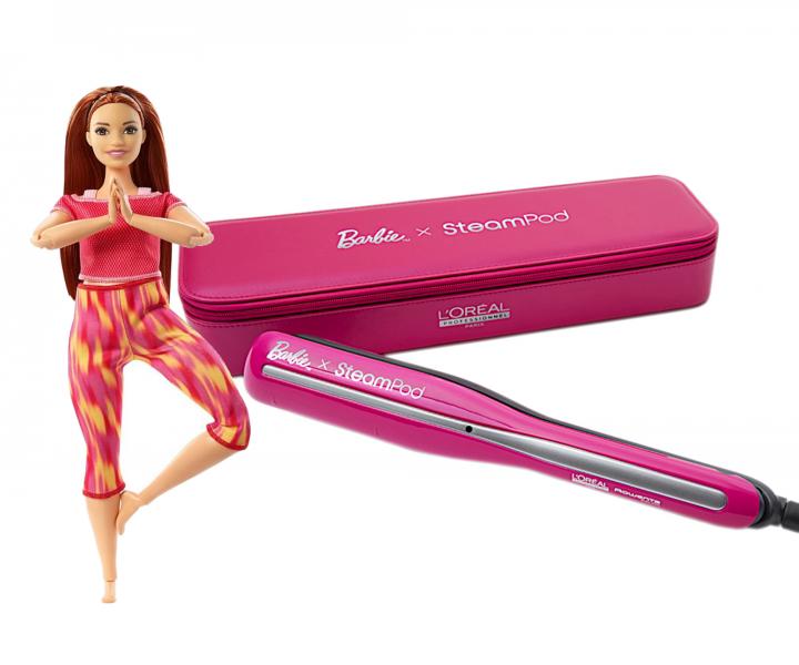 Parn ehlika na vlasy Loral SteamPod x Barbie s puzdrom + bbika Barbie zadarmo