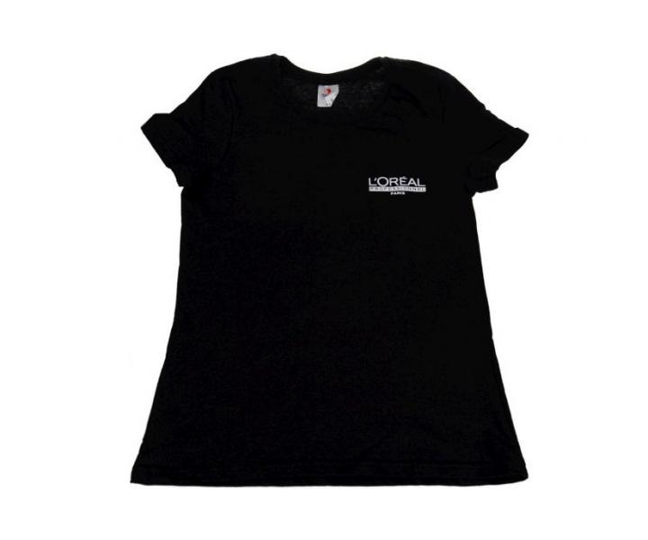 Tri�ko s kr�tkym ruk�vom Lor�al - d�mske, �ierne M (bonus)