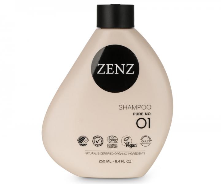 Jemn ampn pre vetky typy vlasov Zenz Shampoo Pure No. 01 - 250 ml