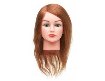 Cvičná hlava dámska s prírodnými vlasmi Sibel ELEONOR - natural 15-35 cm