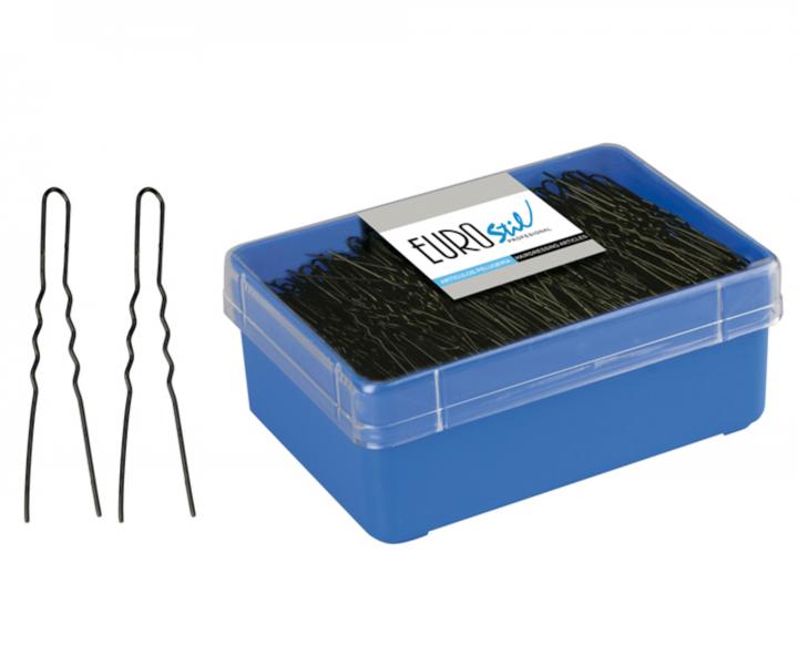 Vlnit vlsenka Eurostil Professional - 5,5 cm, ierna - 400 ks
