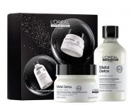 Dar�ekov� sada pre farben� a po�koden� vlasy Lor�al Professionnel Serie Expert Metal Detox Duo